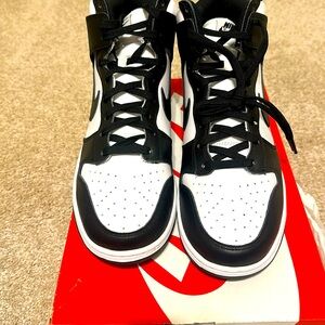 Nike dunk hi retro black/white